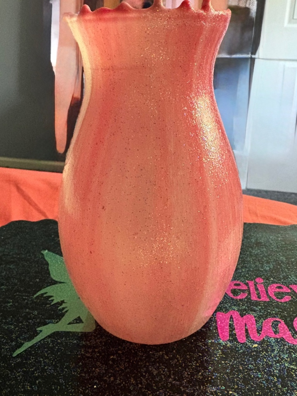 HOMEMADE RESIN POUR VASE AND MATCHING REVERSIBLE TRAY